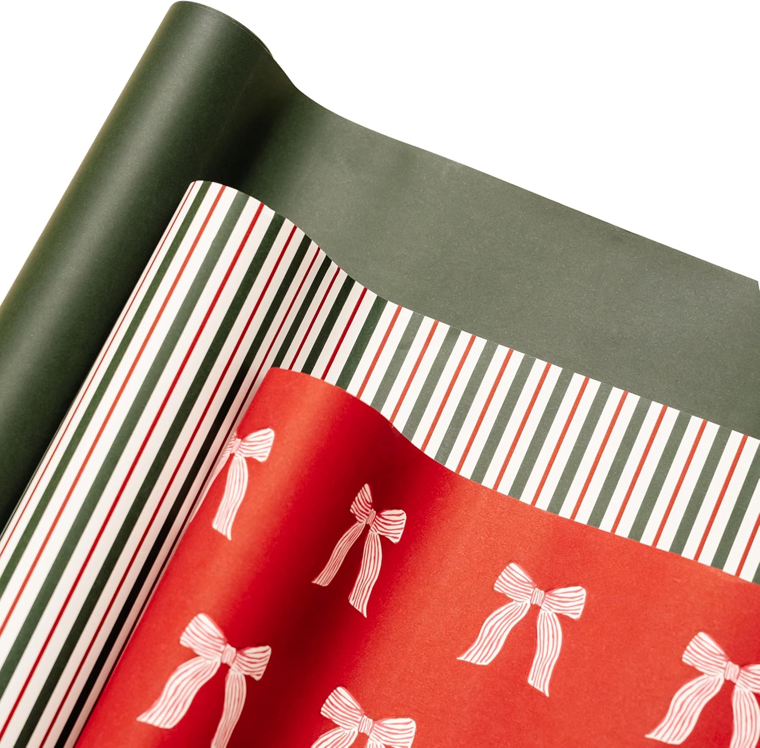 Merry Market Christmas Wrapping Paper Rolls for Holiday Gifts