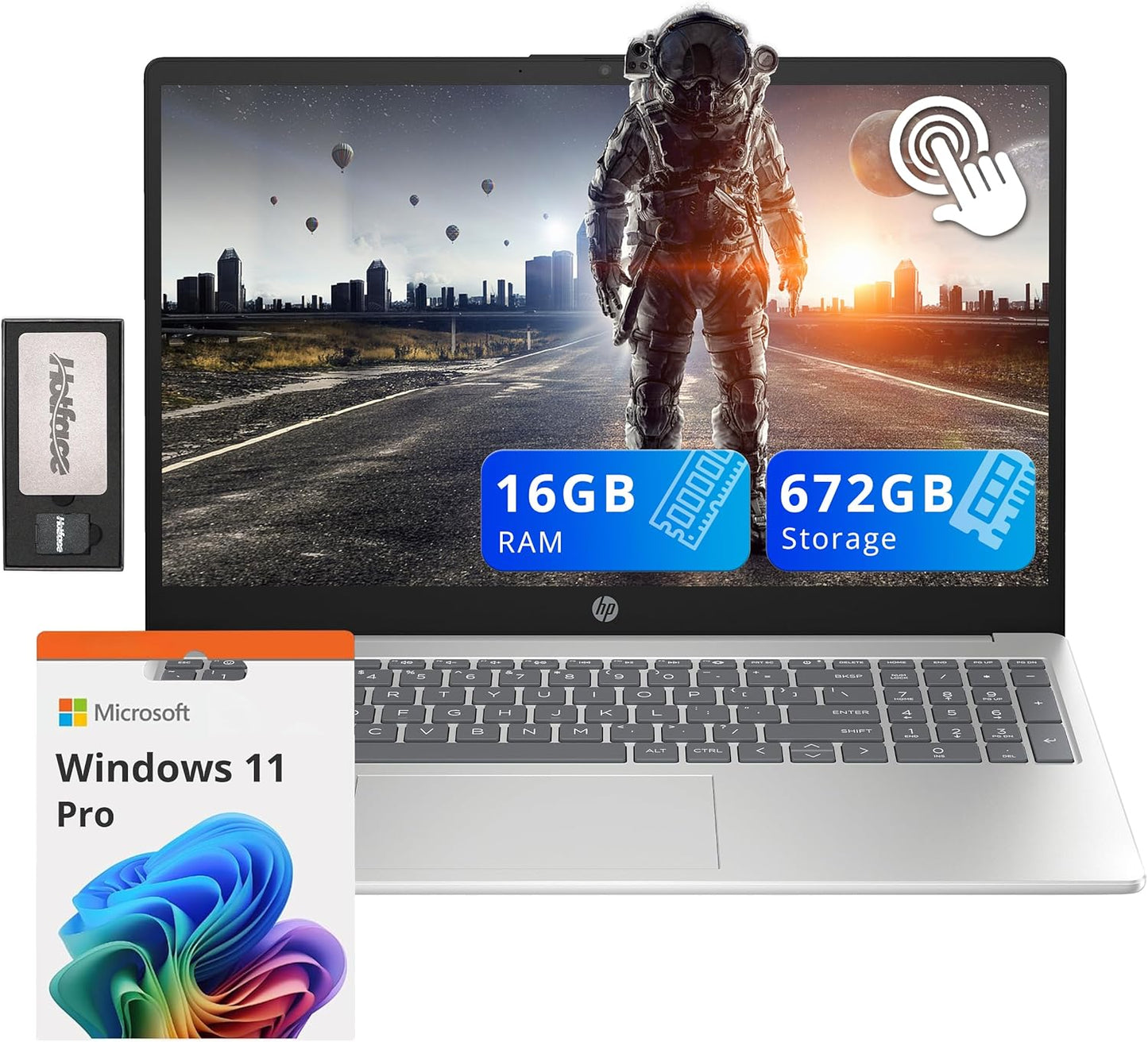 HP Pavilion 15.6 Touchscreen Laptop with 16GB RAM and 672GB Storage