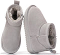Girls Leather Ankle Boots with Memory Foam - Water Resistant