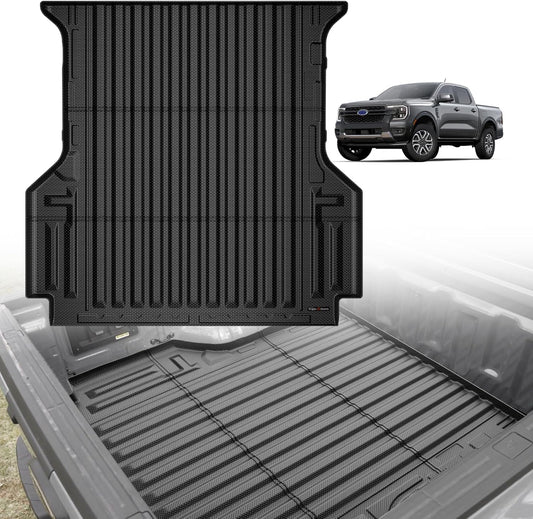 TripleAliners Truck Bed Mat for 2024 2025 Ford Ranger 5FT
