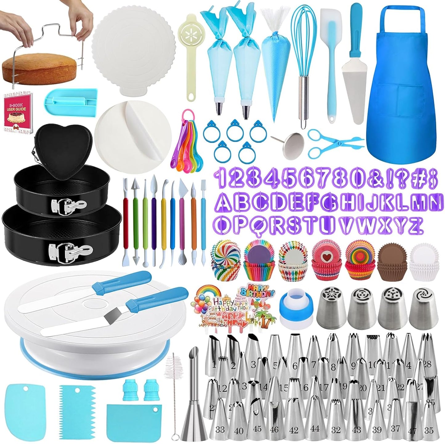 722pcs Cake Decorating Kit - Ultimate Baking Supplies Set