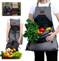 Gardening Apron with 7 Pockets for Women & Men - Deep Harvest Pocket
