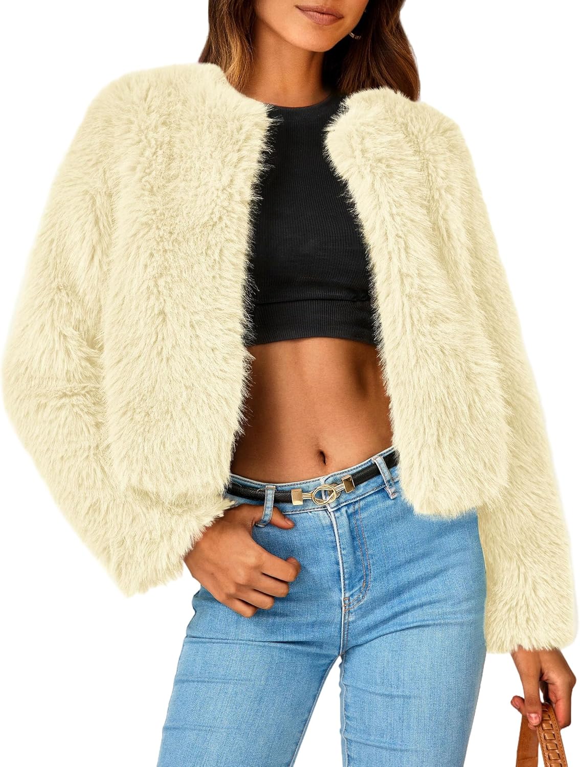 PRETTYGARDEN Women's Winter Coats Fleece Cropped Jacket Review