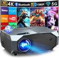 YOWHICK 4K Outdoor Projector: Vibrant 1080P, WiFi/BT, Smart & Portable