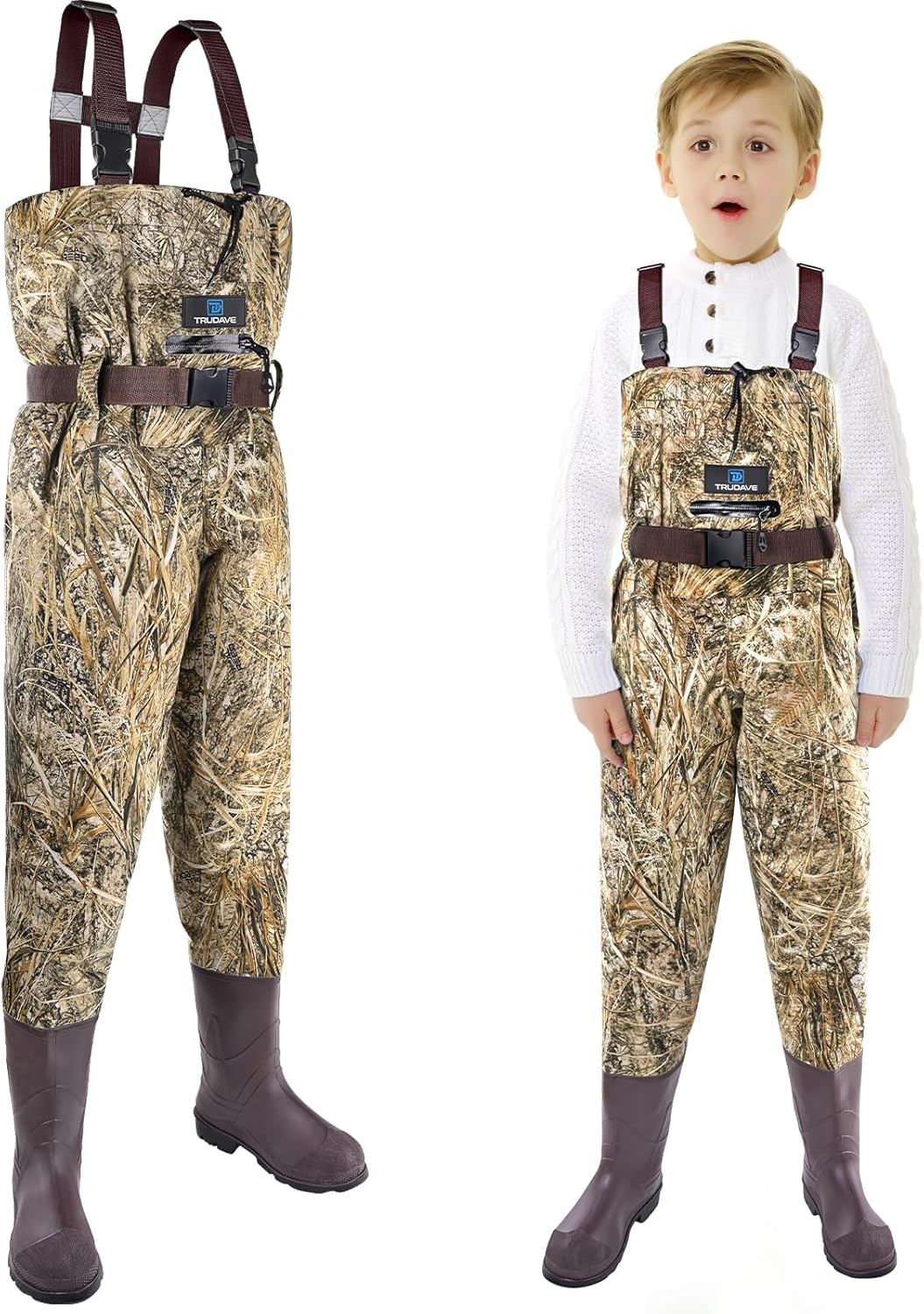 Chest Waders for Kids with Boots - Waterproof Youth Waiters