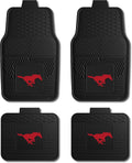 Southern Methodist University Mustangs Red Car Mats Set of 4 - All