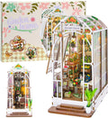 Book Nook Kits for Adults Miniature House Dollhouse Kit - Cozy LED