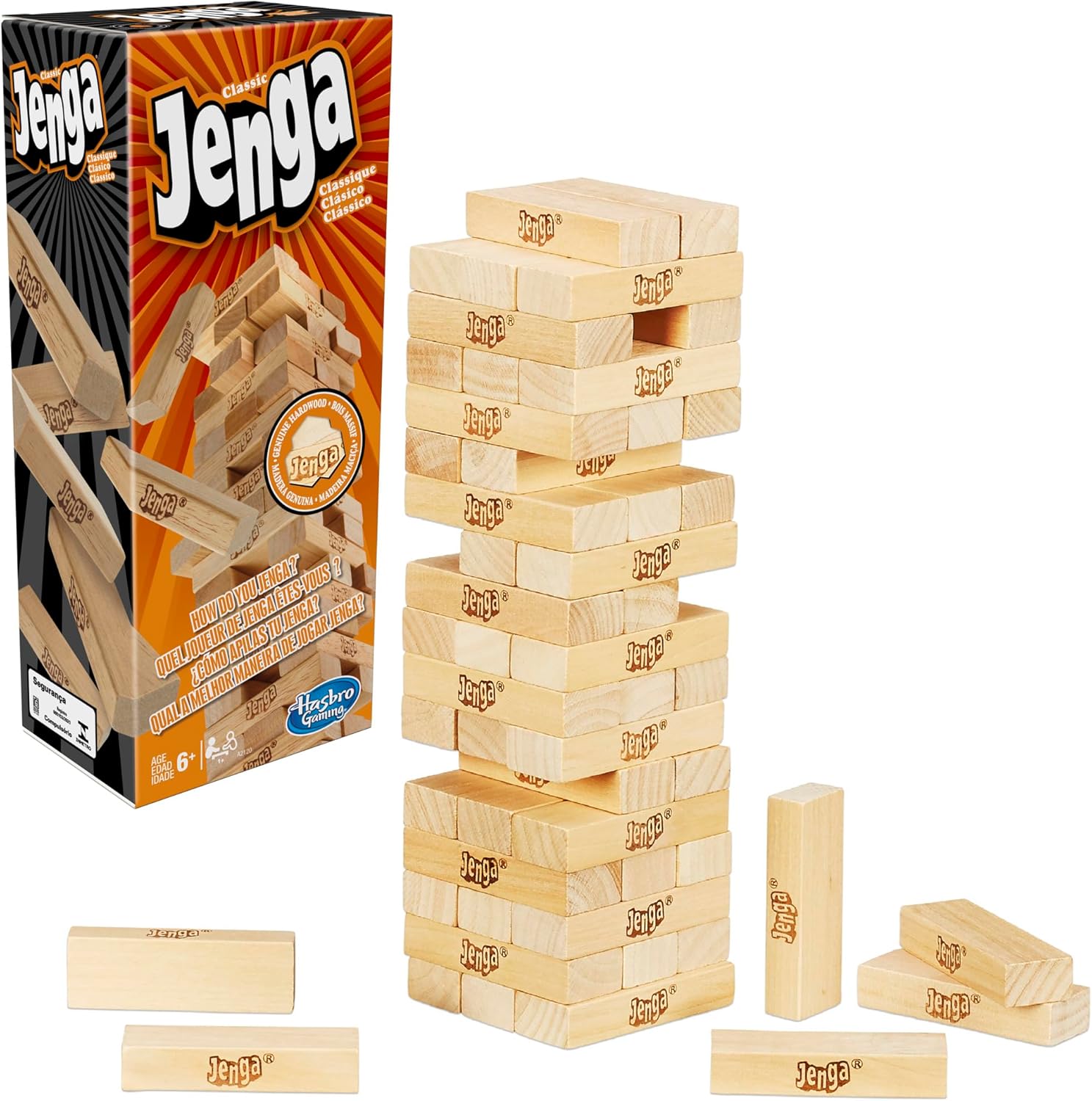 Hasbro Jenga Classic Game - Stacking Fun!