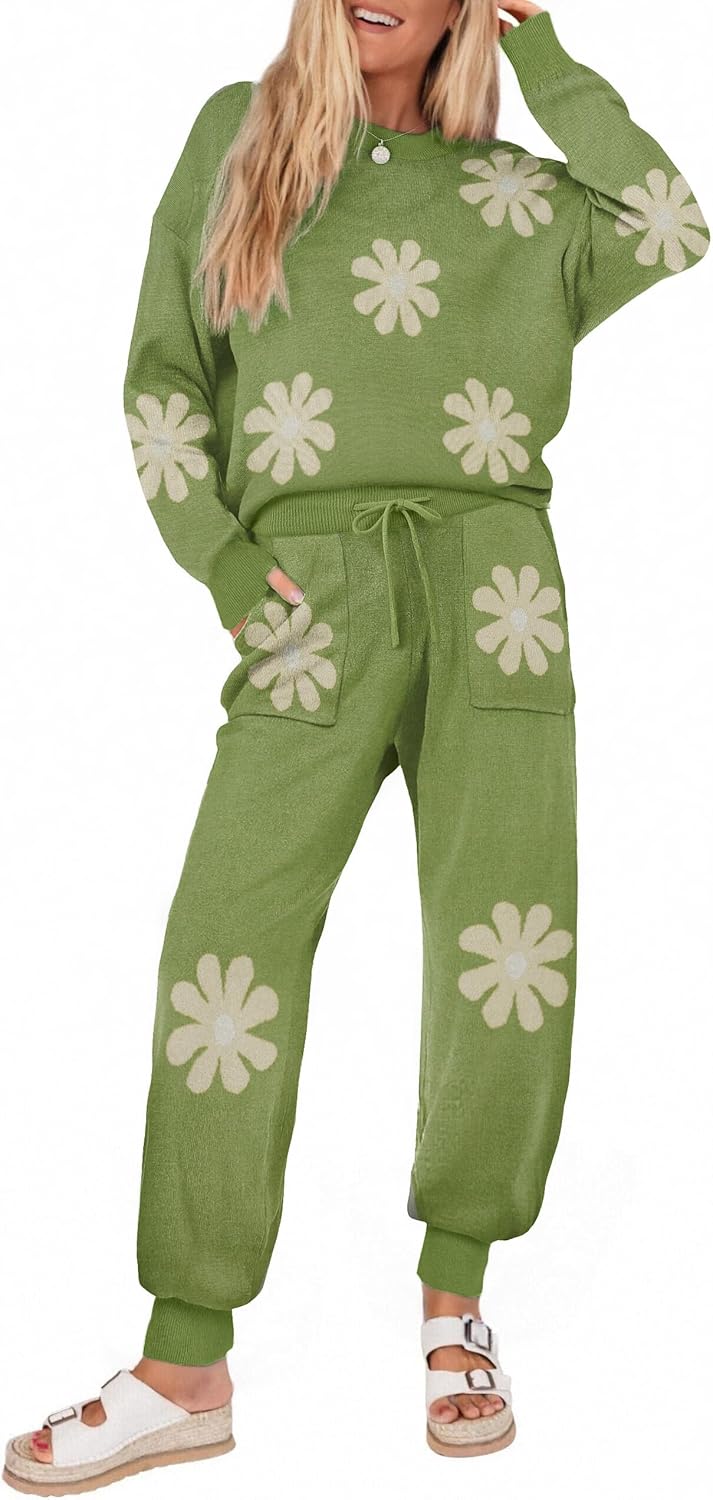 Ekouaer Women's 2 Piece Lounge Set for Cozy Comfort and Style
