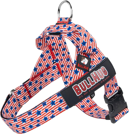 BULLHUG Adjustable Dog Harness for Bulldogs & Broad-Chested Breeds
