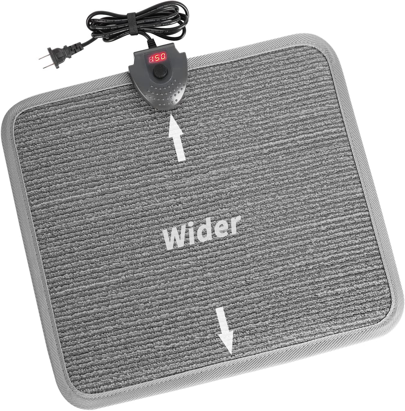 Heated Floor Mat Under Desk for Foot Warmer - Wider Electric Heater