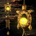 Solar Turtle Wind Chimes for Outdoor Garden Decor and Gifts