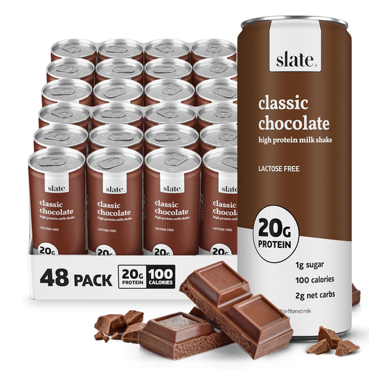 Slate High Protein Milk Shake Classic Chocolate - 20g Protein