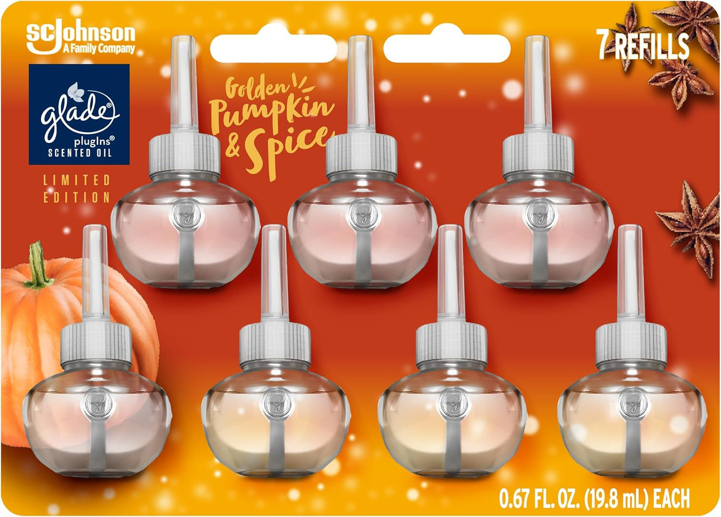 Glade PlugIns Refills Air Freshener with Golden Pumpkin & Spice