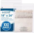 Self Seal Clear Poly Bags 18 x 24 (100 Count) - Tamper Evident Pack