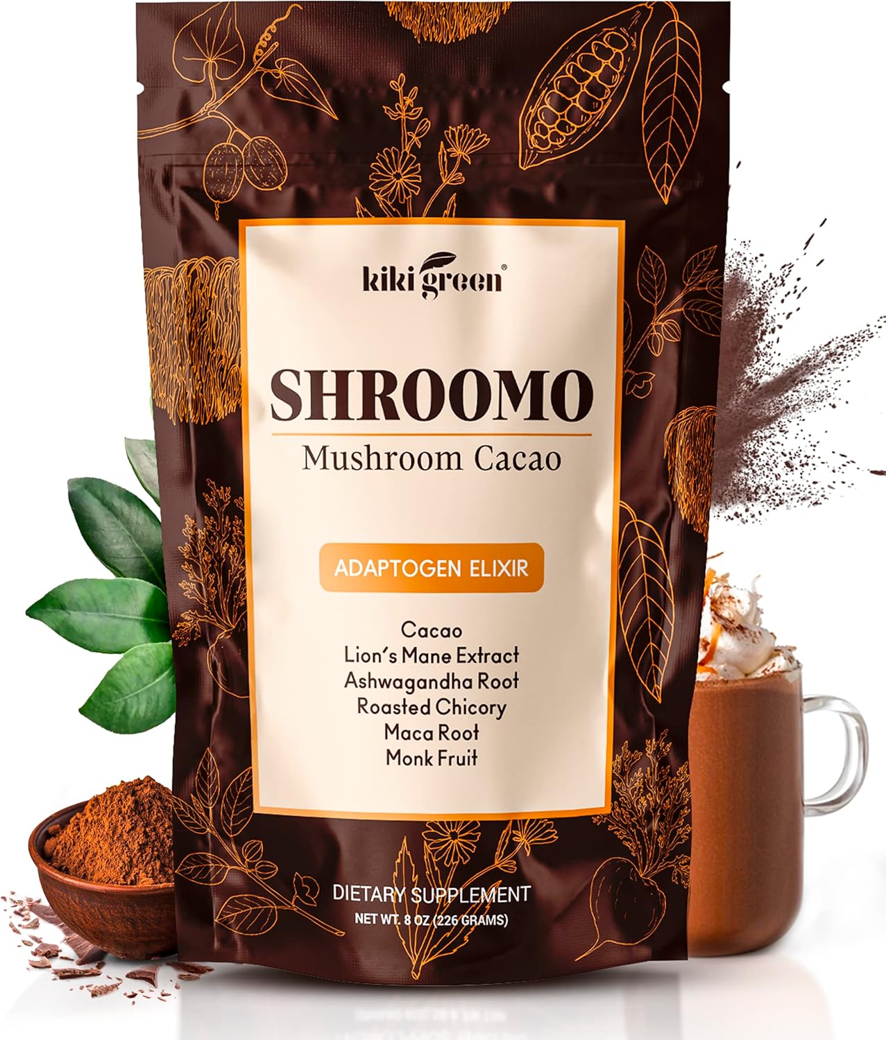 Green Shroomo Cacao Hot Chocolate - Mental Clarity Boost