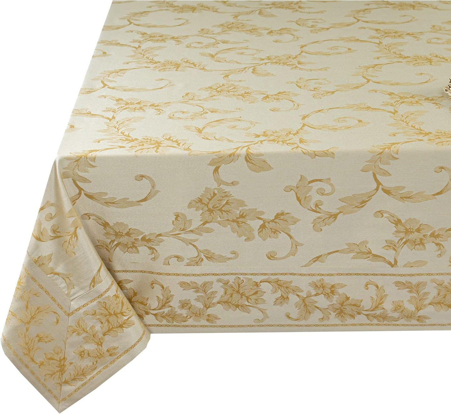 Elegant Damask Fabric Tablecloth for Everyday and Special Occasions