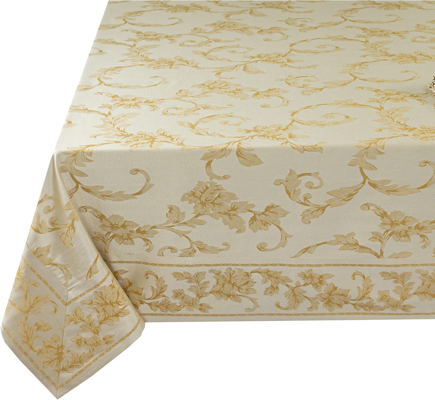 Elegant Damask Fabric Tablecloth for Everyday and Special Occasions