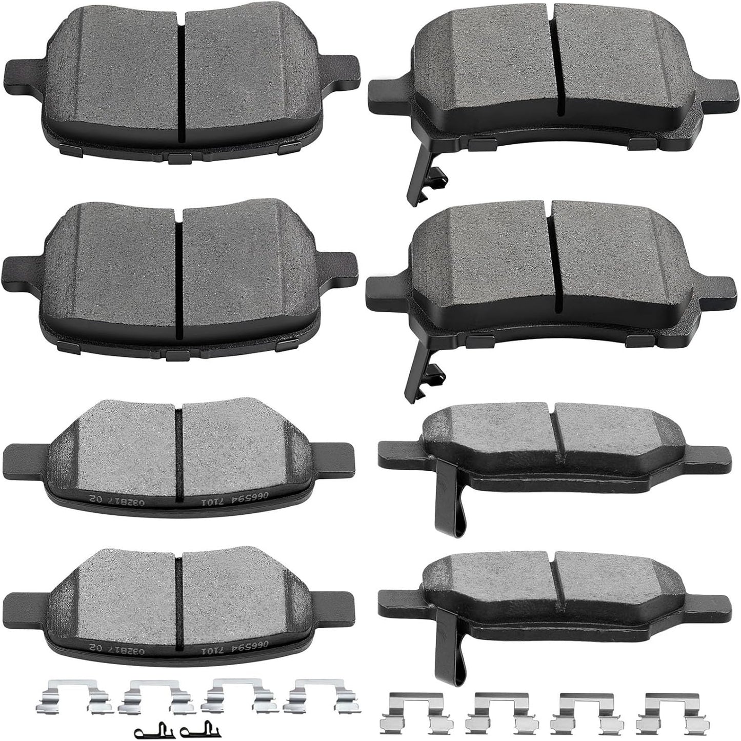 Ceramic Brake Pads Kits for Chevy Cobalt, Malibu, G5, G6, Aura