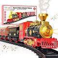 TEMI Train Set with Steam Locomotive Engine for Kids 3-5 Years