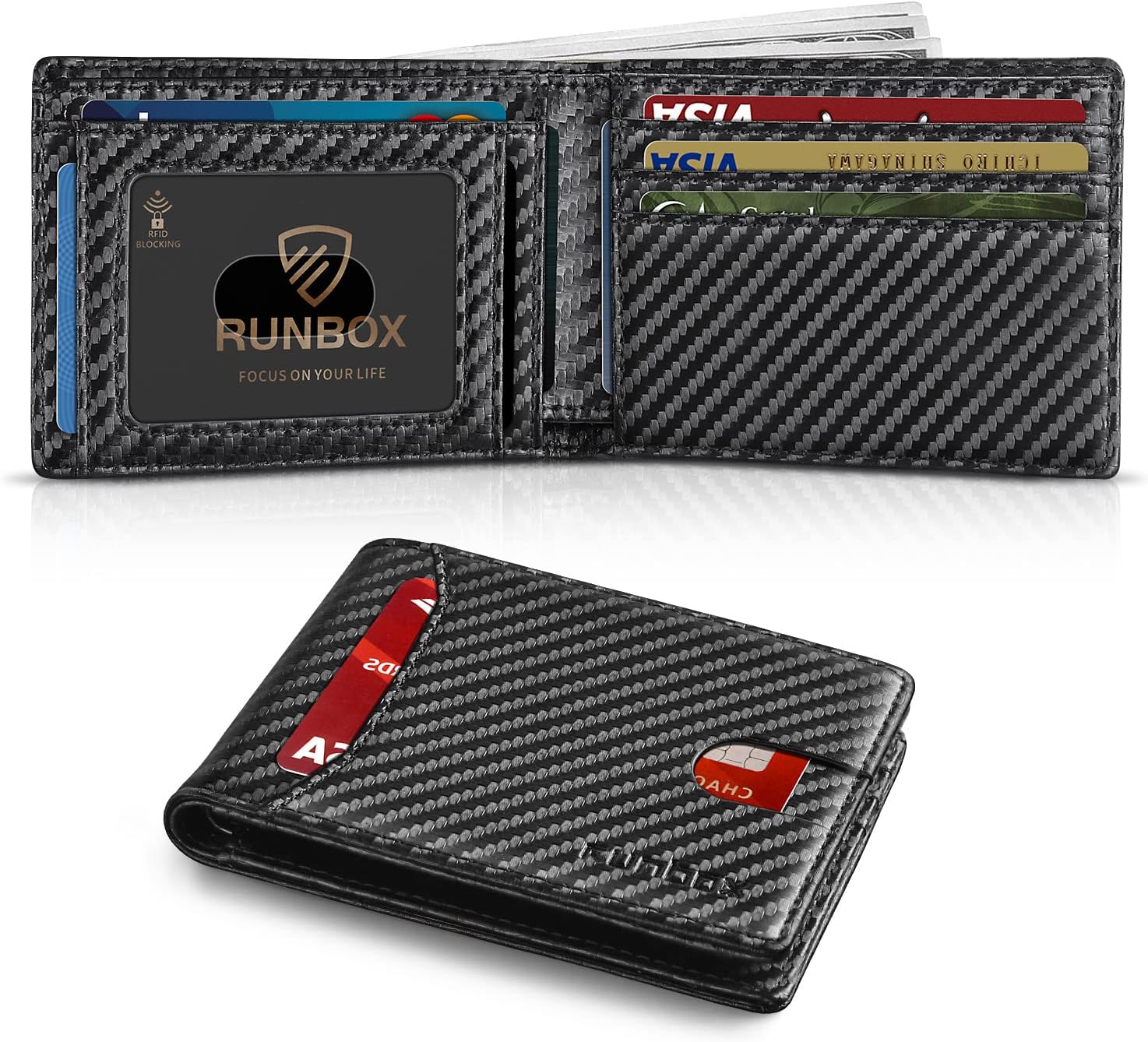 RFID Blocking Slim Men's Wallet by RUNBOX