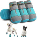 Size 6 Blue Dog Shoes for Large Dogs - Breathable Paw Boots