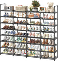 Simple Trending 8-Tier Shoe Rack Large Capacity 64 Pairs - Tall Metal