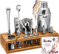 Barillio Bartender Kit Stainless-Steel Cocktail Shaker Set - 23-Pc