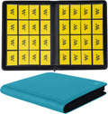 Premium 1000+ Pockets Card Binder 16-Pocket Trading Card Album - Teal