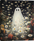 Fall Floral Canvas Poster 20x30 in - Dark Romantic Spooky Wall Art