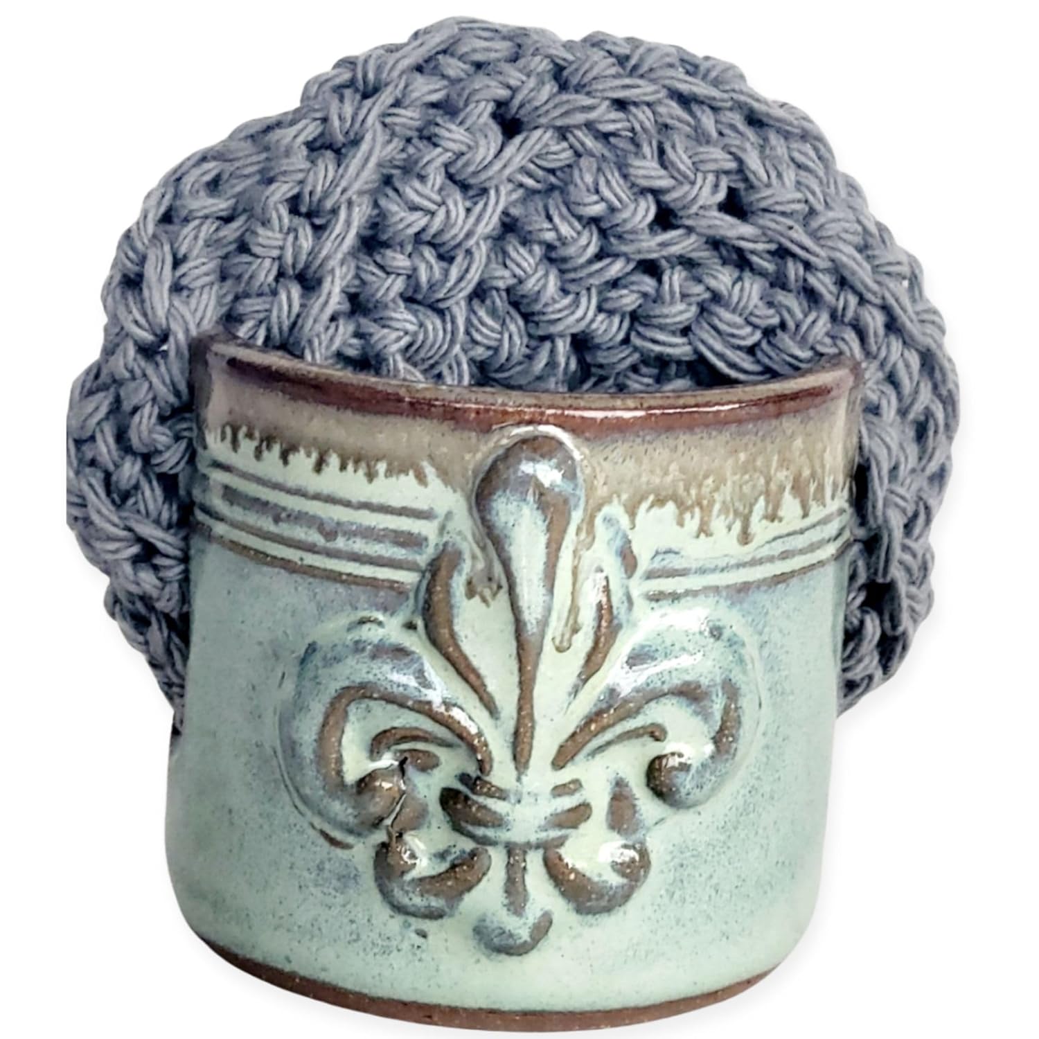 Fleur De Lis Sponge Holder for Sink - French Country Decor