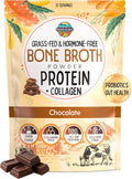 100% Grass-Fed Chocolate Bone Broth Protein Powder - Probiotics Boost