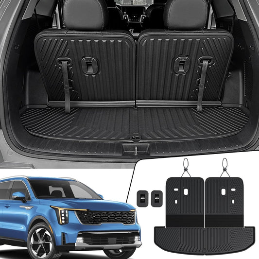 Custom Fit Cargo Mat with Backrest for 2021-2026 Kia Sorento
