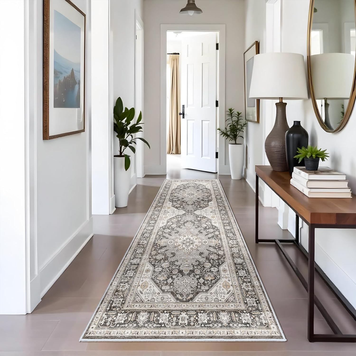 3x8 Runner Rug Kitchen Non Slip Washable Soft Indoor Carpet