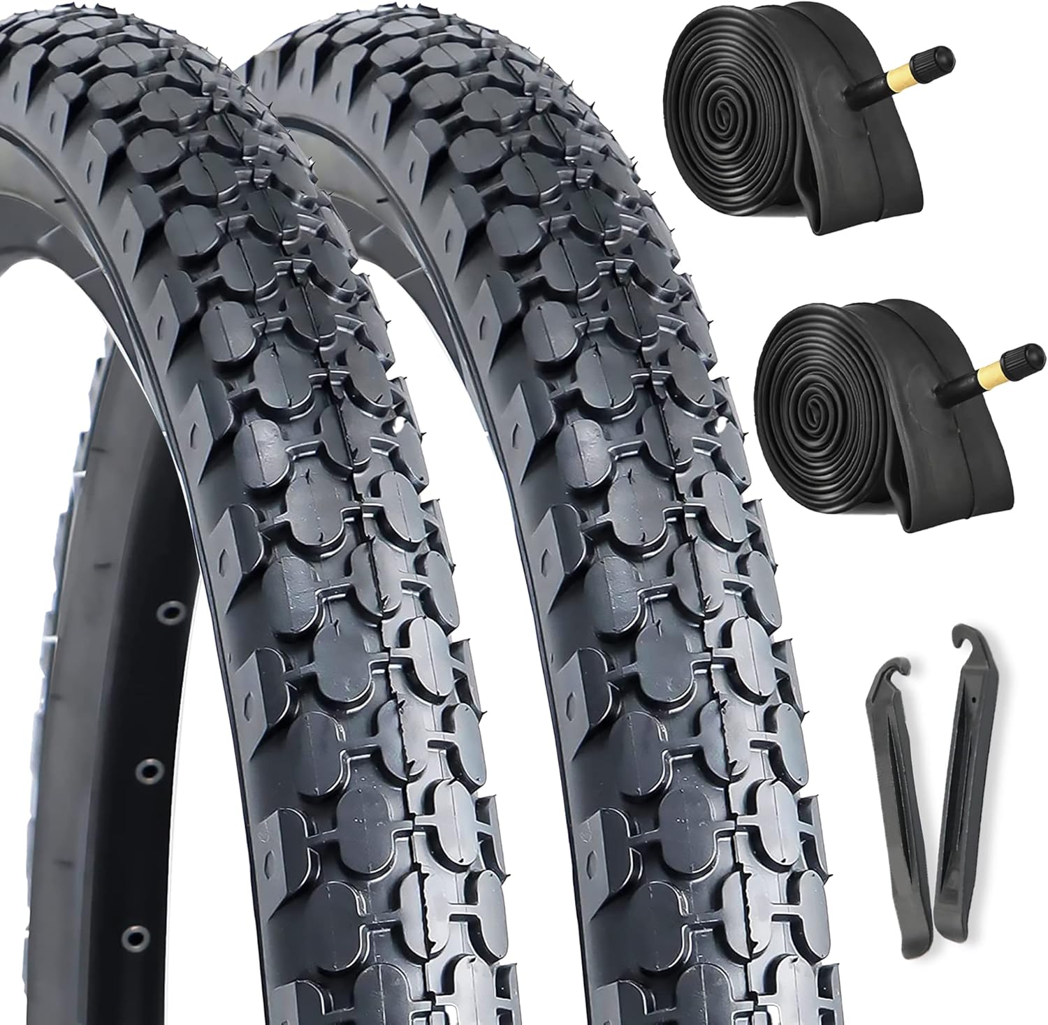 Hycline 2-Pack Cruiser Bike Tires Set for Urban Commuters
