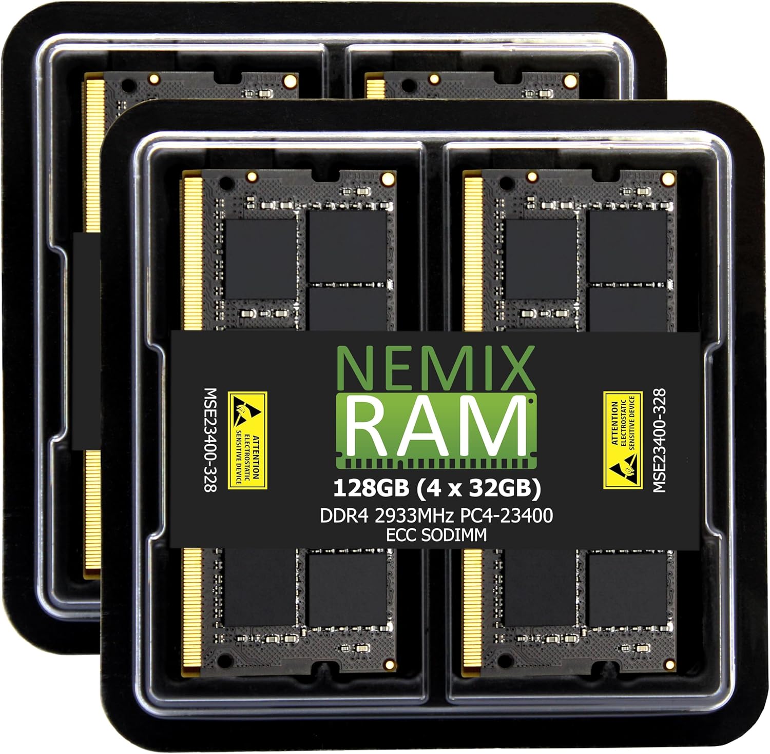 NEMIX RAM 128GB DDR4 2933MHZ ECC SODIMM Kit for Performance