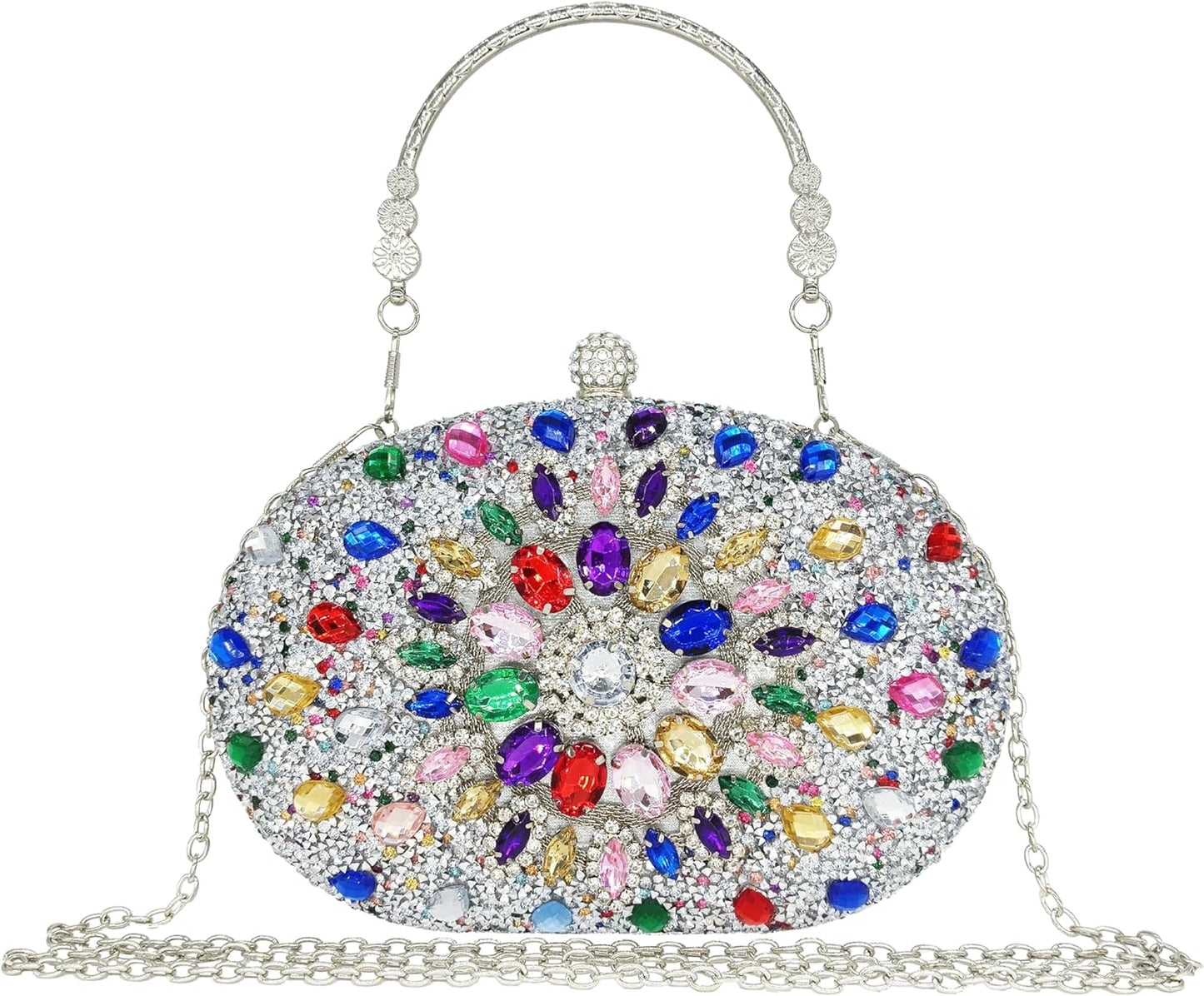 Rhinestone Clutch Purses for Women Evening Wedding Formal Bag