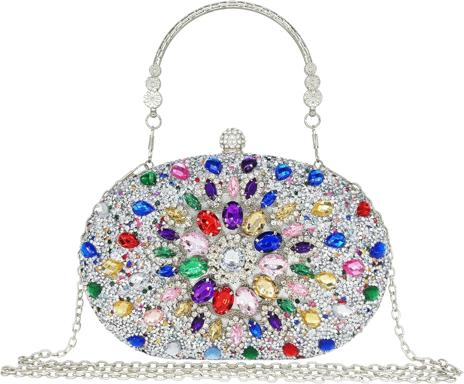 Rhinestone Clutch Purses for Women Evening Wedding Formal Bag