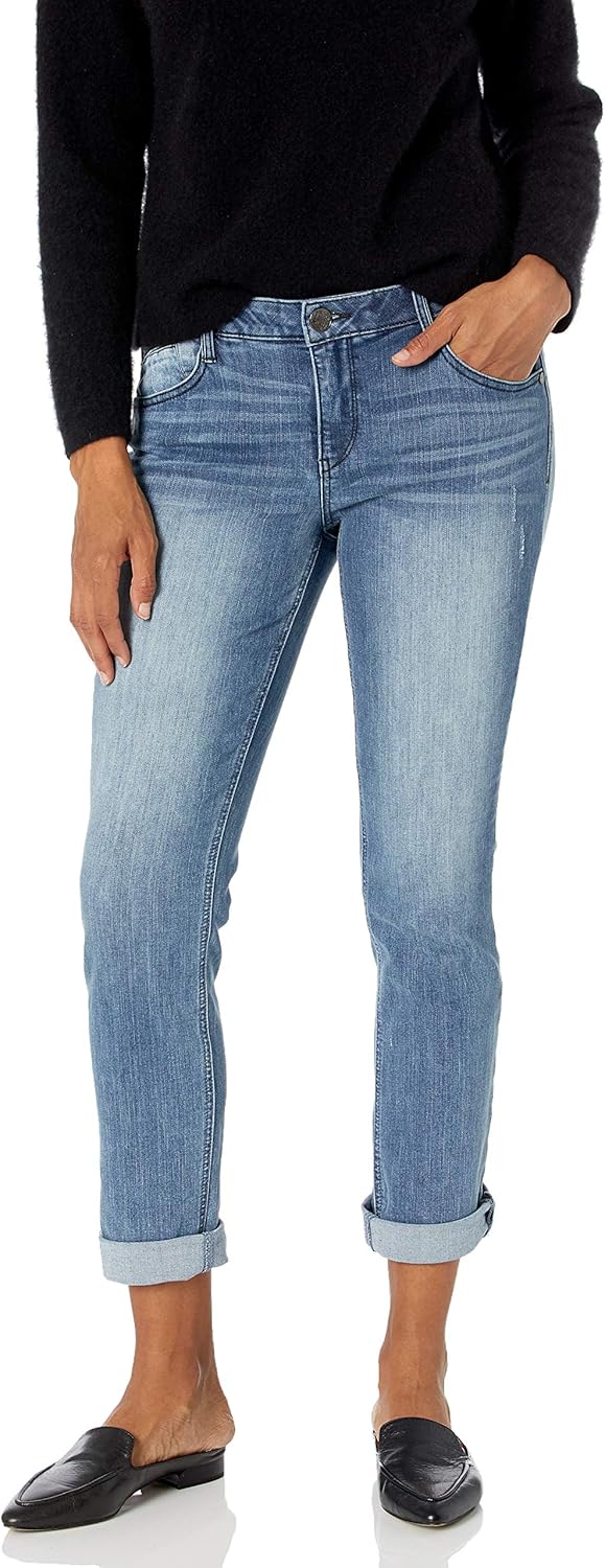 Democracy Womens Ab Solution Girlfriend Jean for Ultimate Comfort