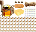 Mini Honey Jars with Dipper 1.5oz Hexagon Set - Party Favor Pack