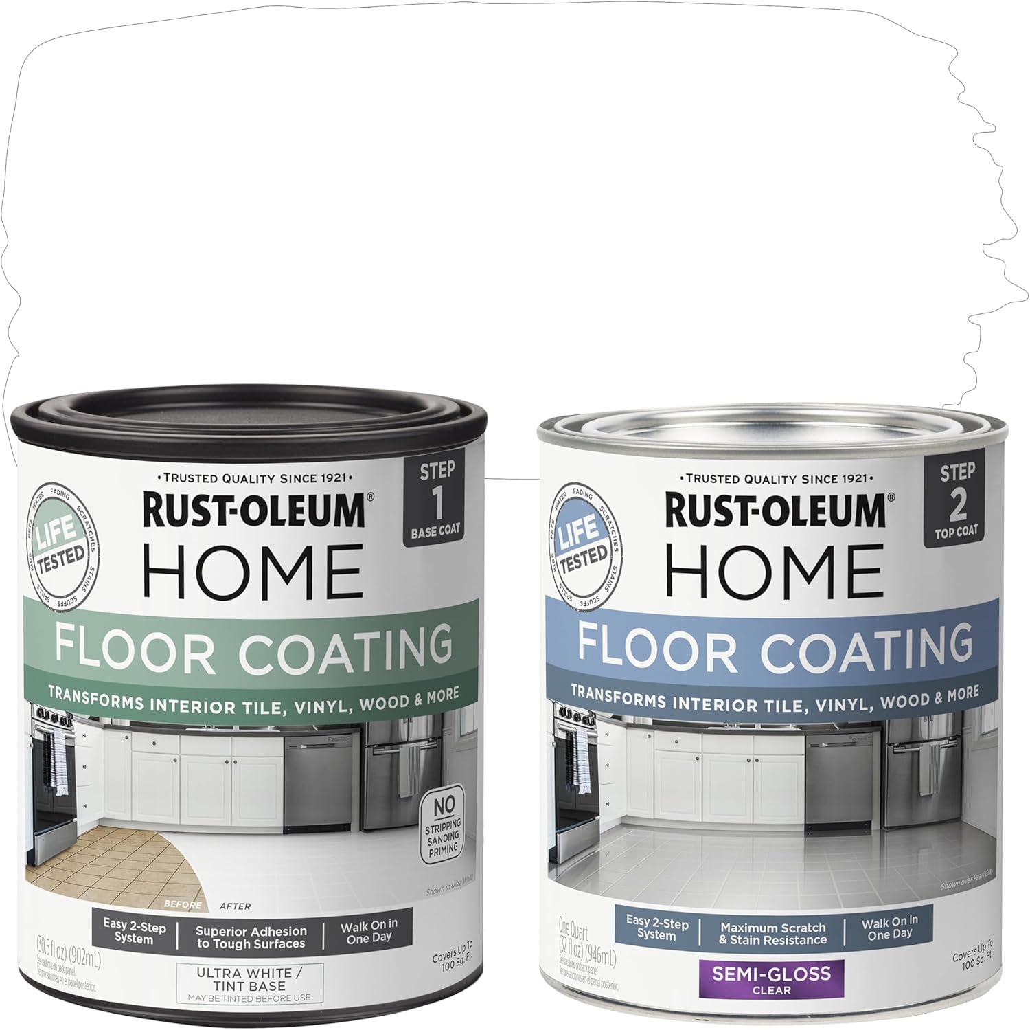 Rust-Oleum Home Interior Floor Coating Kit for Easy Updates