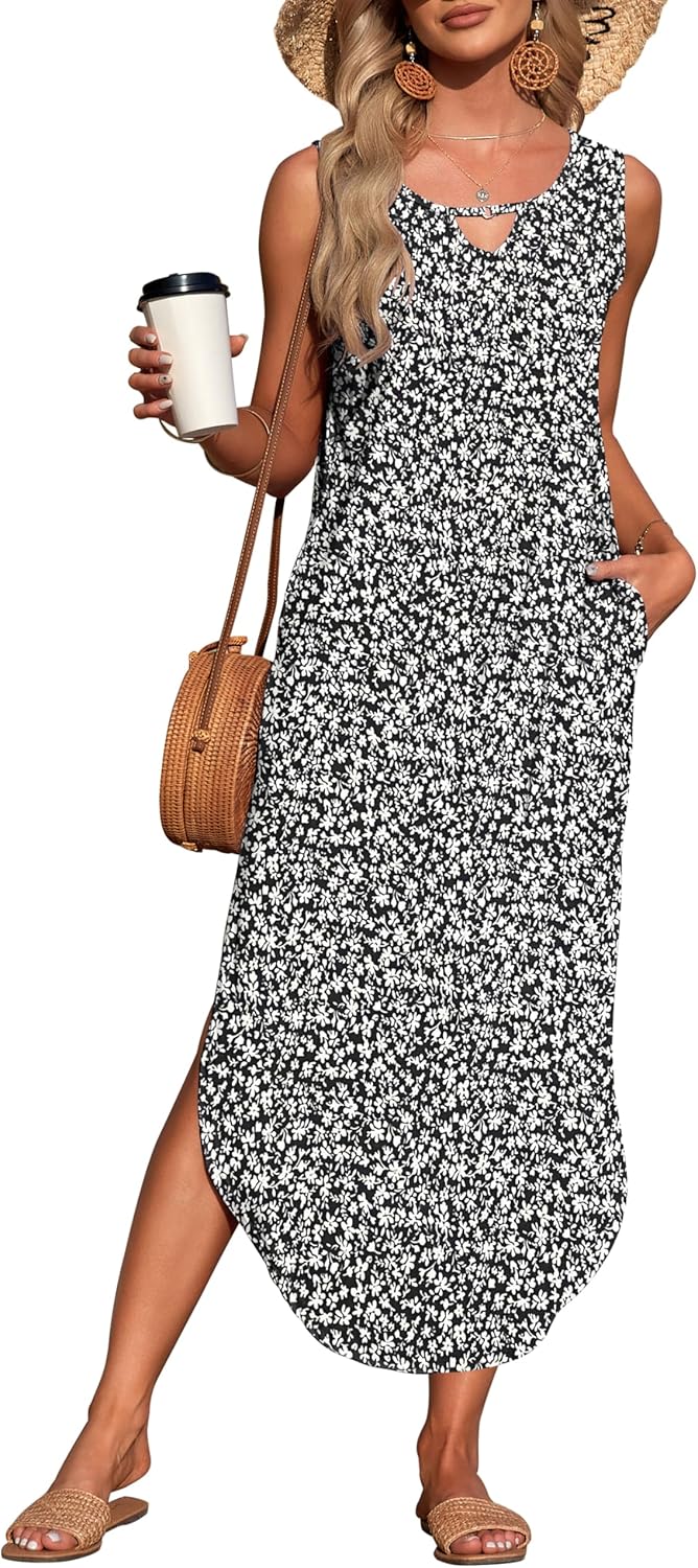 MISFAY Women's Summer Maxi Dress for Beach and Casual Wear