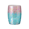 Bathroom Wastebasket Glass Decorative Trash Can (Mermaid) - Stylish