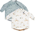 Long Sleeve Baby Bibs Coverall - Easy Wipe, Waterproof