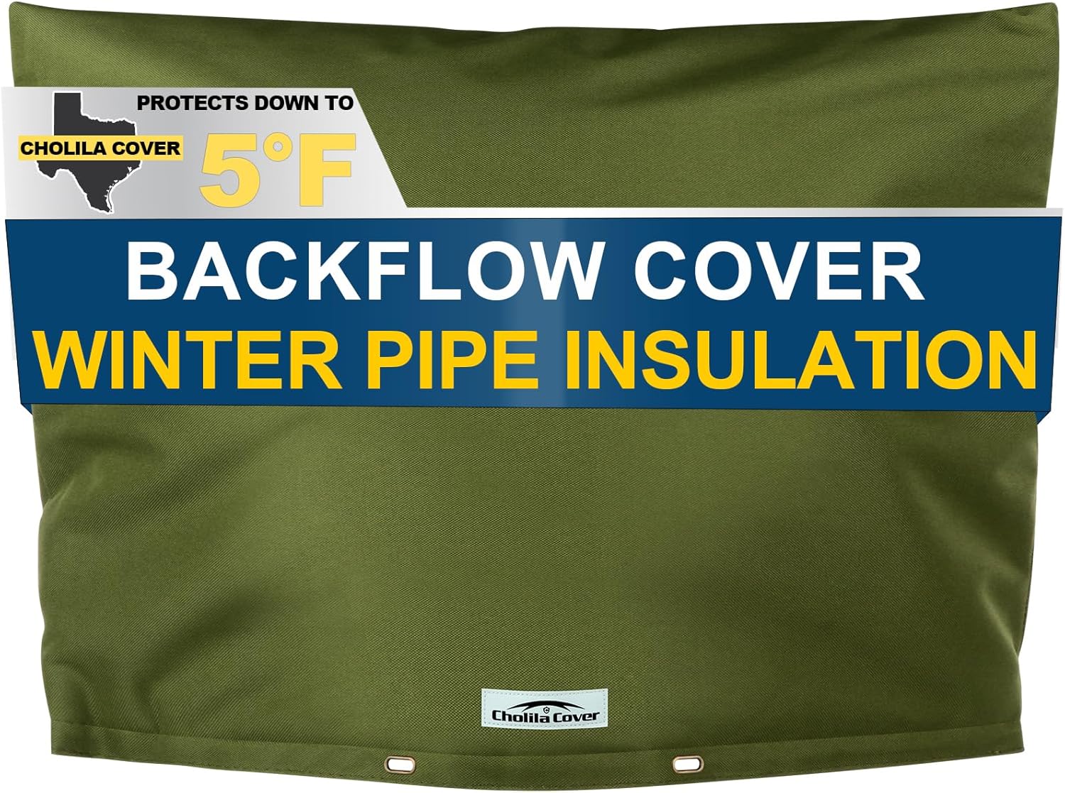 Backflow Preventer Cover Insulated for Winter Pipe Freeze Protection