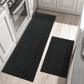 Kitchen Rugs and Mats 2 PCS Non Slip Runner Set - Absorbent, Machine