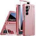 Galaxy Z Fold 5 Case Pink with Privacy Screen & Hidden Stand