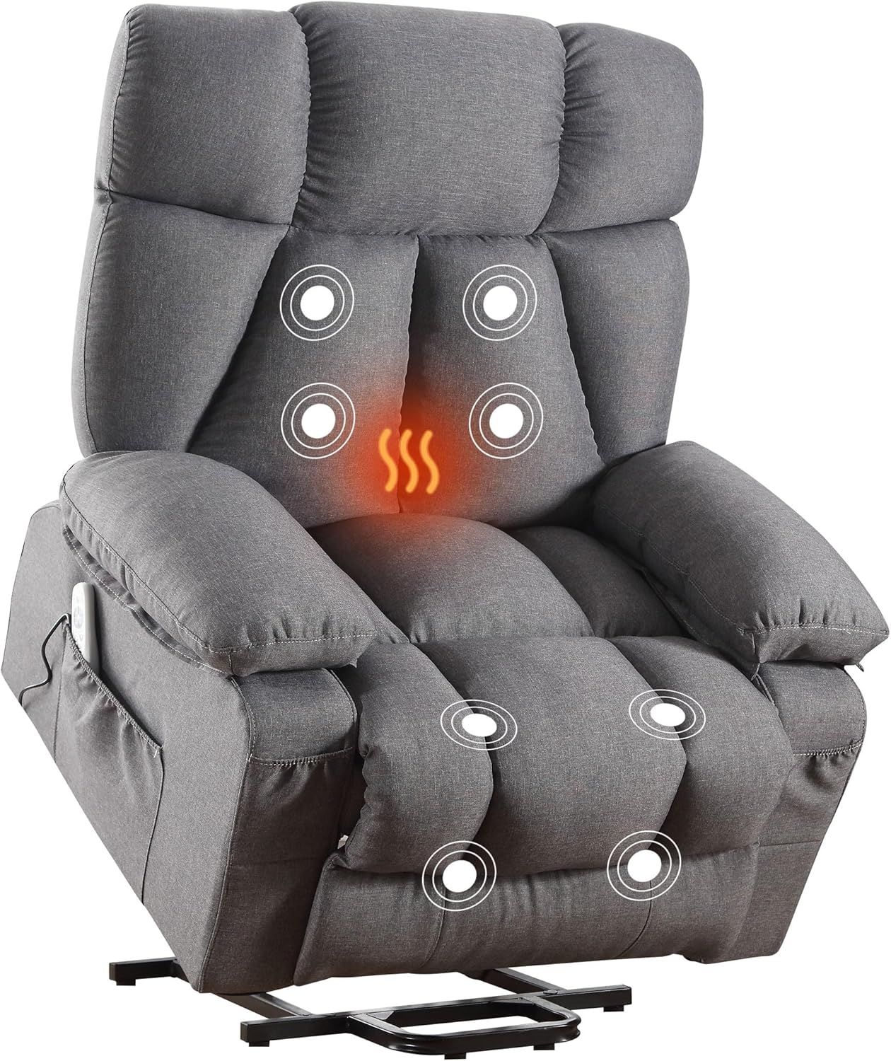Comfort Plus: Big & Tall Lift Chair with Massage & Heat