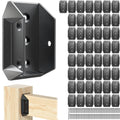 50 Pcs ADC-12 Aluminum 2x4 Deck Railing Bracket Connectors - Heavy