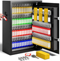 103 Keys Electronic Key Lock Box with Anti-Theft Deposit Slot - Secure